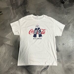 Coca Cola White Tee with Atlanta Design